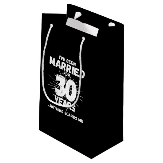 Paren getrouwd 30 jaar grappig 30ste Jubileum Klein Cadeauzakje (Achterkant Gekanteld)