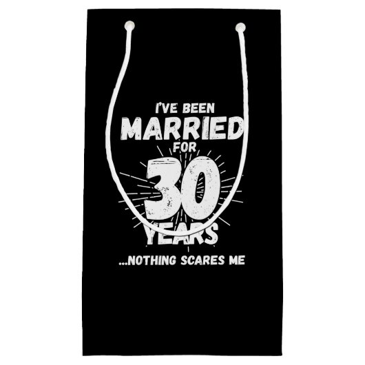 Paren getrouwd 30 jaar grappig 30ste Jubileum Klein Cadeauzakje (Voorkant)