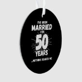 Paren getrouwd 50 jaar Funny 50th Jubileum Ornament (voorkant)