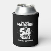 Paren getrouwd 54 jaar Funny 54th Jubileum Blikjeskoeler (Blikje Voorkant)