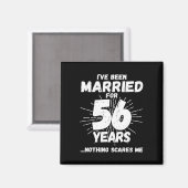 Paren getrouwd 56 jaar Funny 56th Jubileum Magneet (Voorkant / Achterkant)