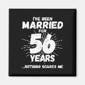 Paren getrouwd 56 jaar Funny 56th Jubileum Magneet (Voorkant)