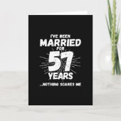 Paren getrouwd 57 jaar Funny 57th Jubileum Kaart (Voorkant)