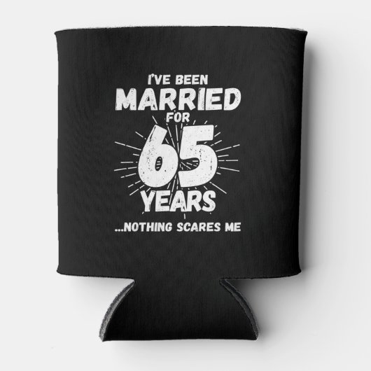 Paren getrouwd 65 jaar Funny 65th Jubileum Blikjeskoeler (Voorkant)