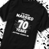 Paren getrouwd 70 jaar Funny 70th Jubileum T-shirt