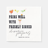 Paren goed een scheidingspapieren cocktail brunch servet (Voorkant)