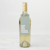 Paren goed met bruiloft plannen grappig cadeau voo flessenhanger (Op fles)