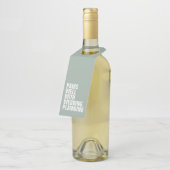 Paren goed met bruiloft plannen grappig cadeau voo flessenhanger (Schuin)