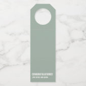 Paren goed met bruiloft plannen grappig cadeau voo flessenhanger (Achterkant)