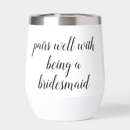 Paren Goed met een bruidsmeisje voorstel cadeau (Achterkant)