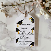 Paren goed Met een master degree Afstuderen cadeau Cadeaulabel