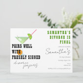 Paren Goed met Scheiding Papers Dirty Martini Part Kaart (Staand voorkant)