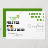 Paren Goed met Scheiding Papers Dirty Martini Part Kaart (Voorkant / Achterkant)