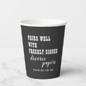 Paren Goed Scheiden Papier Zwart Net Gescheiden Pa Papieren Bekers (Achterkant)