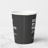 Paren Goed Scheiden Papier Zwart Net Gescheiden Pa Papieren Bekers (Rechts)