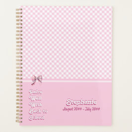 Paren goed w / terug naar school grappig roze geru planner