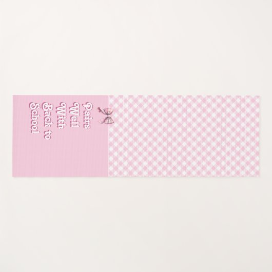Paren goed w / terug naar school grappig roze geru yogamat (Voorkant (horizontaal))
