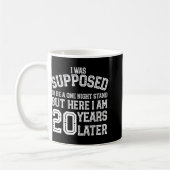 Paren Grappig 20e 20 jaar Jubileum Man Wif Koffiemok (Links)