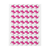 paren hartenpatroon adreslabel wikkel (Vel)