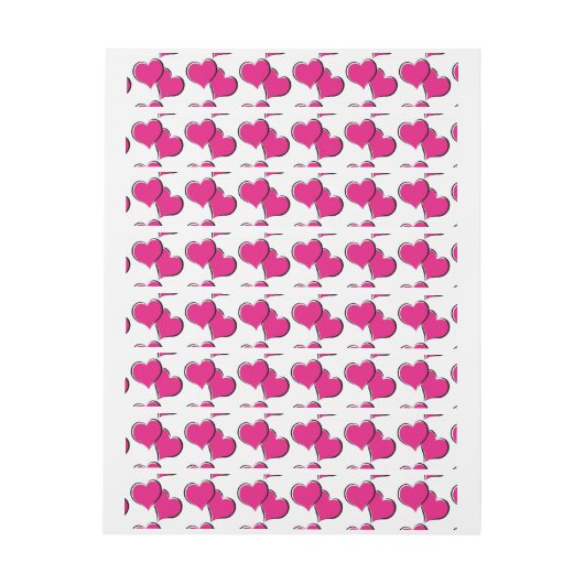 paren hartenpatroon adreslabel wikkel (Vel)