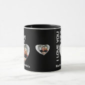 Paren houden van je naar de MOON foto Mok (Midden)