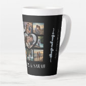 Paren Ik hou van je Hart Negen Foto Latte Mok (Rechterhoek)