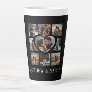 Paren Ik hou van je Hart Negen Foto Latte Mok