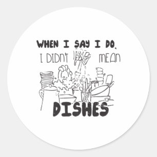 Paren Joke Grappige Bruidegom Humor Bride Premi Ronde Sticker