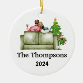 Paren Kerst Gepersonaliseerd Ornament