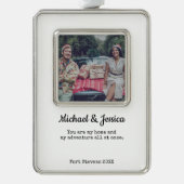 Paren Kerstfoto Ornament (Voorkant)