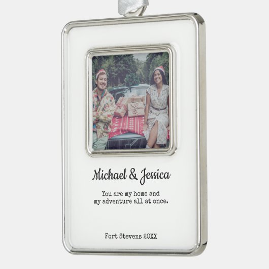Paren Kerstfoto Ornament (Links)