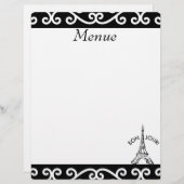 Paren menue Paper Gepersonaliseerd briefhoofd (Voorkant / Achterkant)