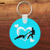 Paren met Sleutelhanger - Turquoise (Voorkant)