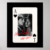 Paren poker spelen Kaart hoe gelukkig zijn we Poster (Voorkant)