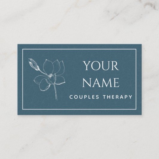 Paren Therapy Drawn Natuur Psychotherapeut Basic Visitekaartje (Voorkant)