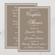 Paren tonen eenvoudige elegante RSVP Garden Party