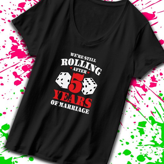 Paren trouwen 5 jaar Funny 5th Jubileum T-shirt