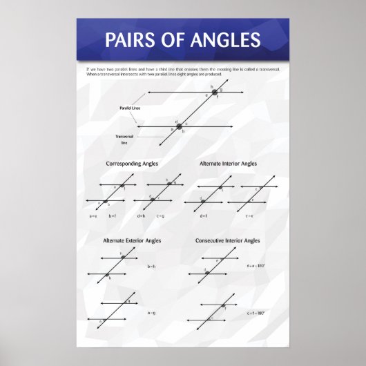 Paren van hoeken poster (Voorkant)