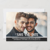 Paren verloving foto bruiloft aankondiging (Voorkant)