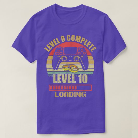 paren voor hem Niveau 9 Complete bruiloft T-shirt (Design voorkant)