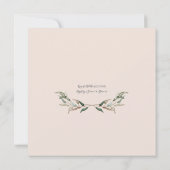 Paren Vrijgezellenfeest Rustieke Witte Bloemen w O Kaart (Achterkant)