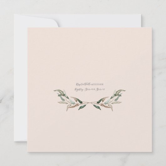 Paren Vrijgezellenfeest Rustieke Witte Bloemen w O Kaart (Achterkant)