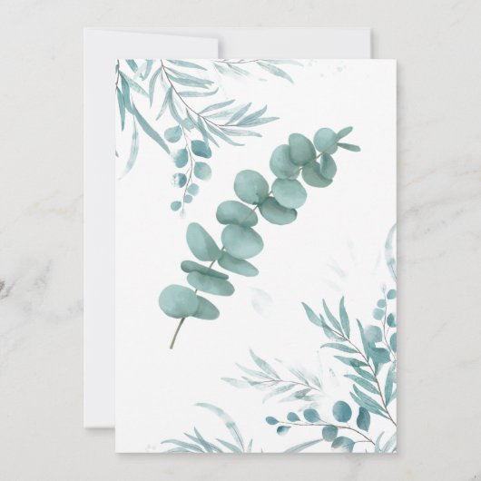 Paren Weddenschap Grijze Eucalyptus Kaart (Achterkant)