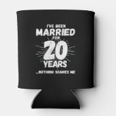 Paren zijn 20 jaar getrouwd Funny 20th Jubileum Blikjeskoeler (Achterkant)
