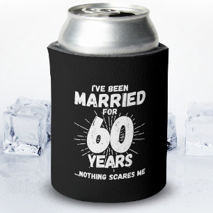 Paren zijn 60 jaar getrouwd Funny 60th Jubileum Blikjeskoeler