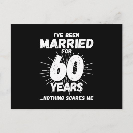 Paren zijn 60 jaar getrouwd Funny 60th Jubileum Briefkaart (Voorkant)