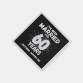 Paren zijn 60 jaar getrouwd Funny 60th Jubileum Servet (Hoek)