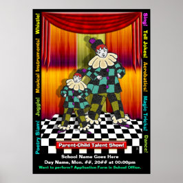 Parent-Child Talent Show Poster