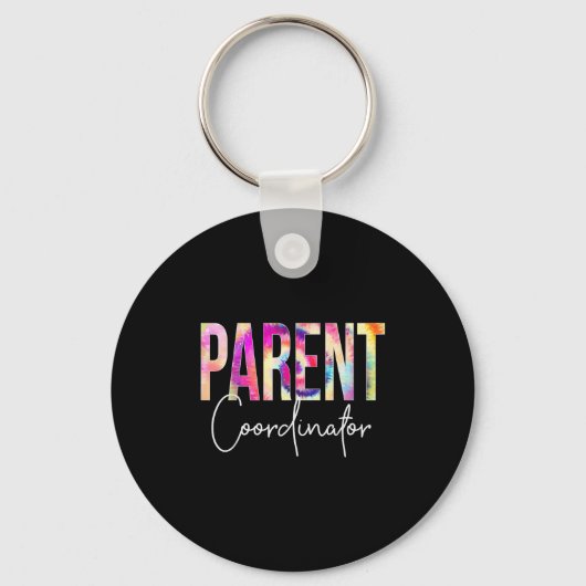 Parent Coordinator Tie Dye Back To School Apprecia Sleutelhanger (Voorkant)