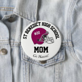 Parent Pride SR Night Football Helm Button (In situ)